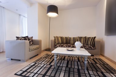 Modern oturma odası.