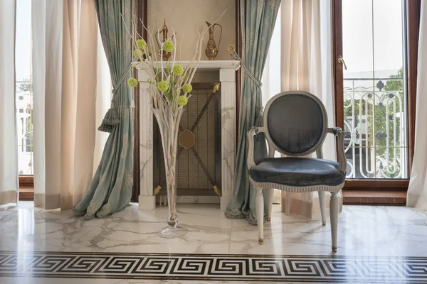 Marble floor living room interior — Stock Photo, Image