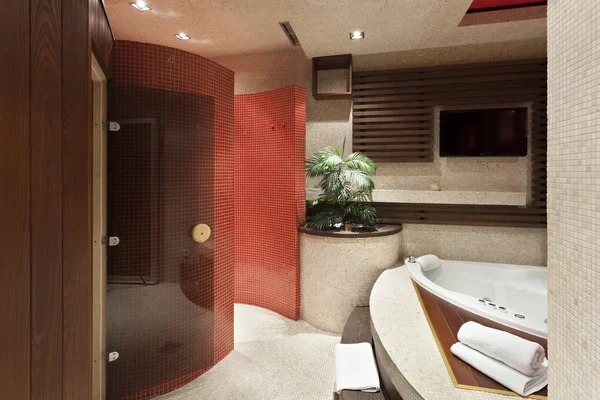 Moderno banheiro de luxo interior — Fotografia de Stock