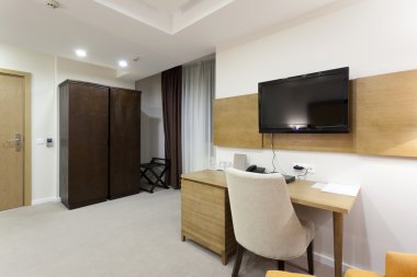 Modern otel odası iç mimarisi