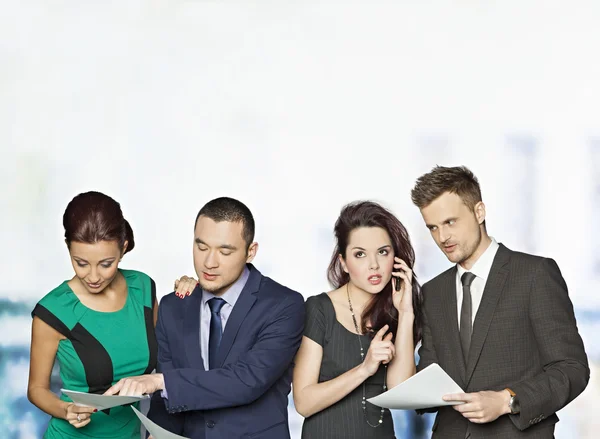 Busy office people — Stock Photo, Image