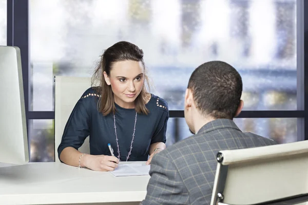 Sollicitatiegesprek — Stockfoto