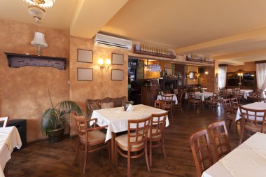 Bir restoranın içinde.