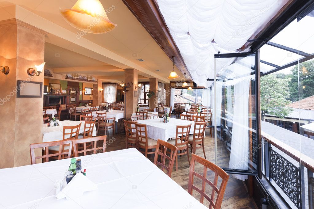 Interior of a restaurant