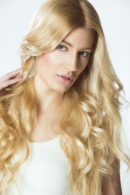 Güzel sarışın kadın Güzellik Portresi