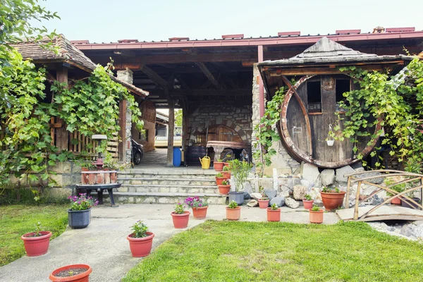 Wine house backyard — Stock Photo, Image