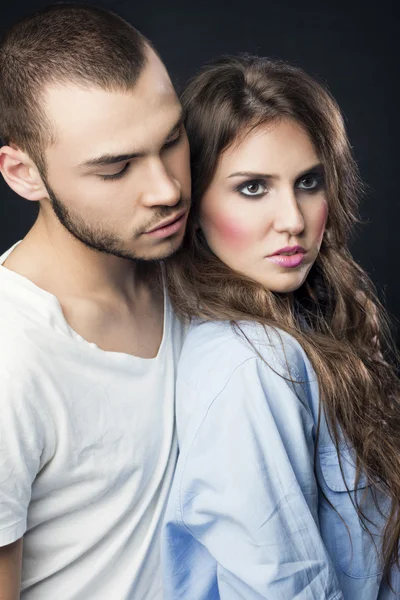 Beautiful fashion couple — Stock Photo, Image