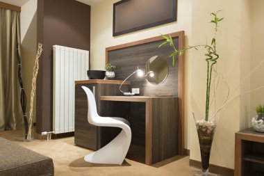 Masa ve sandalye modern oda iç