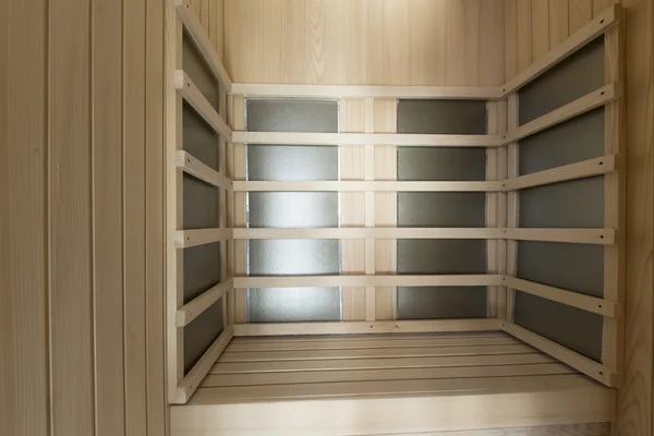 Interior de una pequeña sauna — Foto de Stock