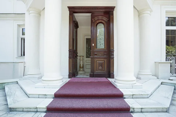 Front door of luxury villa