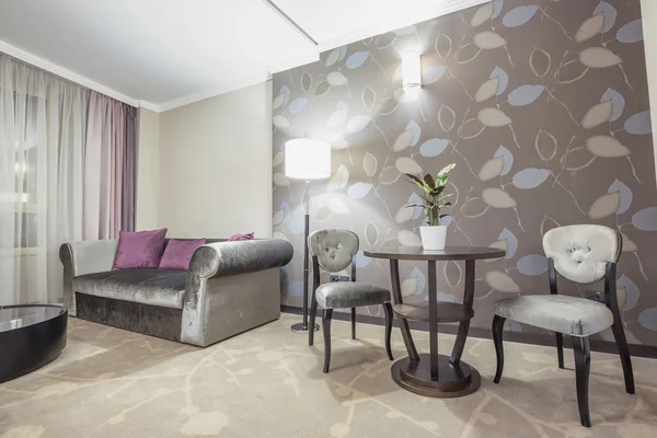 Elegant hotel kamer interieur — Stockfoto