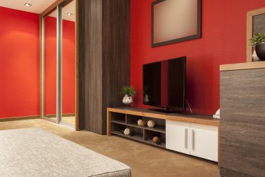 Modern daire içinde büyük Tv