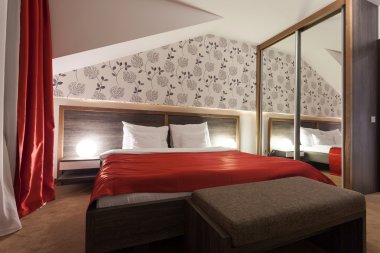 modern yatak odası iç