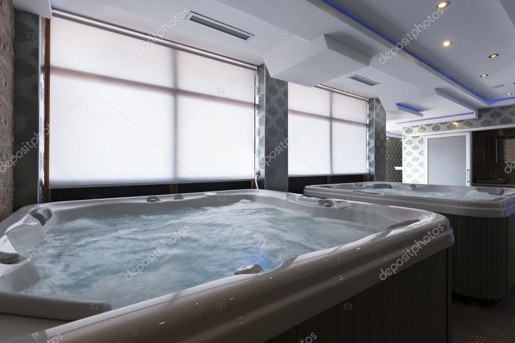 Hot tubs in spa center