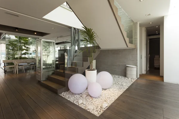 Modern bright building lobby — Stock Photo, Image