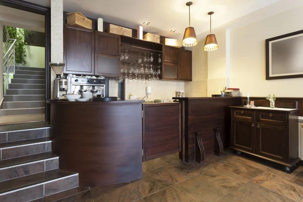 Coffee bar i hotel café — Stockfoto