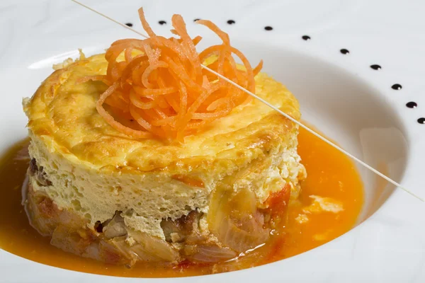 Moussaka redonda — Fotografia de Stock