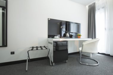 Modern otel odası iç mimarisi