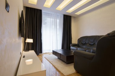 Modern oturma odası.