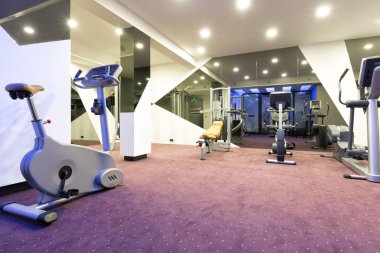 modern bir spor salonu iç