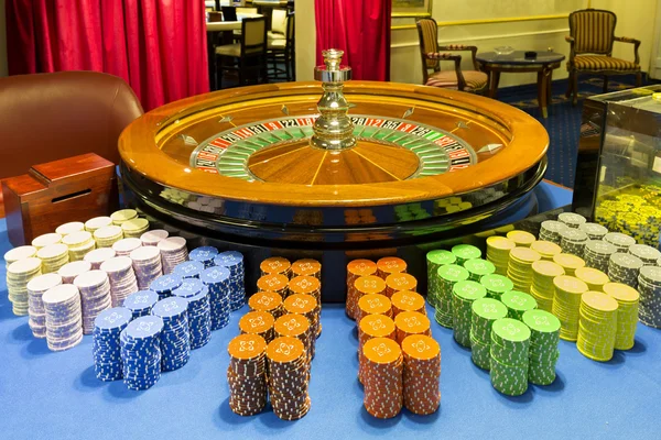 Τραπέζι της ρουλέτας στο καζίνο — Φωτογραφία Αρχείου