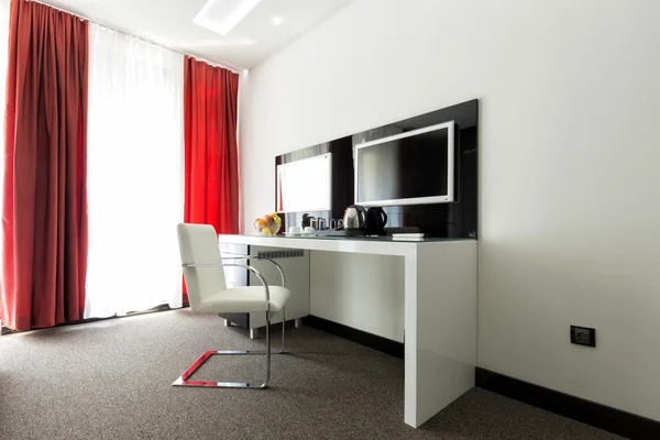 Modern hotellrumsinredning — Stockfoto