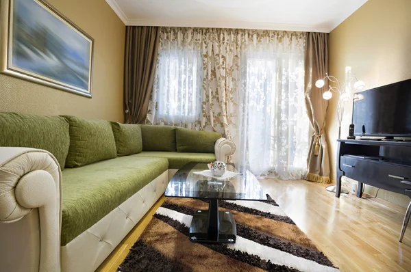 Elegante sala de estar interior — Fotografia de Stock