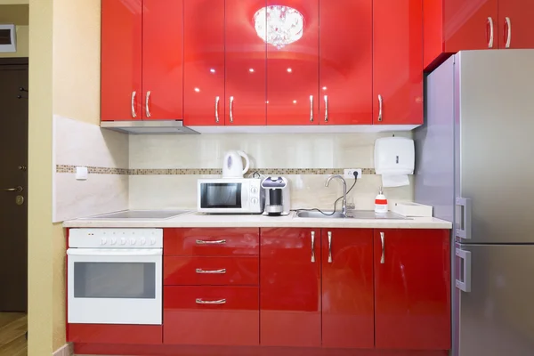 Kitchen in a small modern apartment — Stock Photo, Image