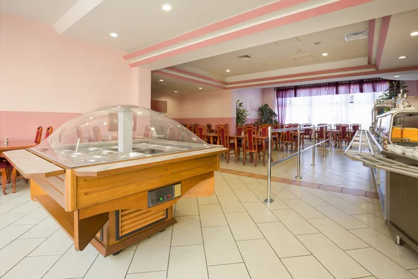 Interior of a modern cafeteria — Stock Photo, Image