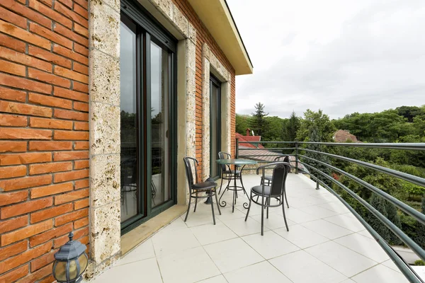 Balcony of a luxury apartment — Stock Photo, Image