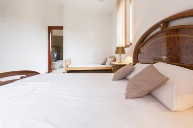 Zarif otel yatak odası iç