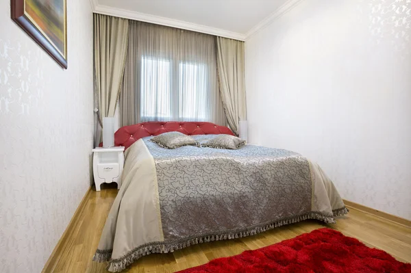 Interior of a hotel bedroom — Stock Photo, Image