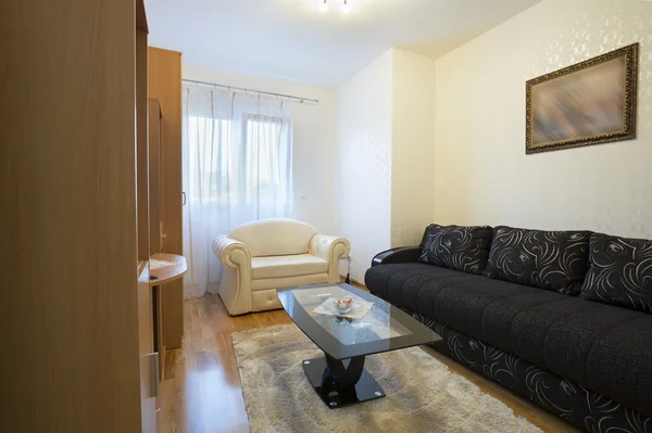 Interior of a living room in hotel apartment — Stock Photo, Image