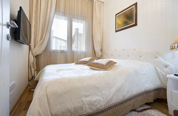 Gouden slaapkamer — Stockfoto © annamarynenko #12202223 Gouden slaapkamer — Stockfoto © annamarynenko #12202223