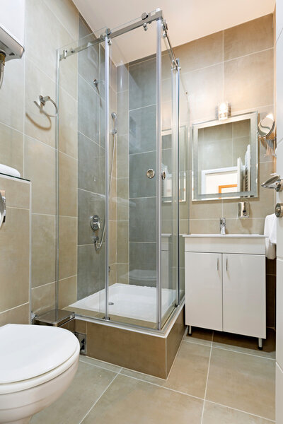 Interior of a modern bathroom