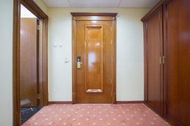 Bir otel odasında giriş holü