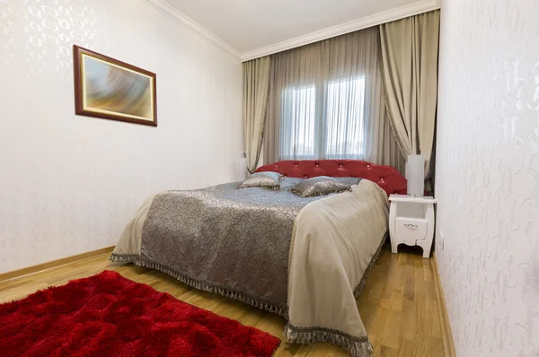 Interior of a hotel bedroom — Stock Photo, Image