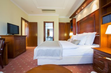 Zarif otel yatak odası iç