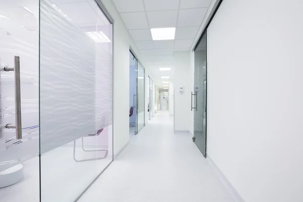 Corridor in a modern clinic — Stock Photo, Image