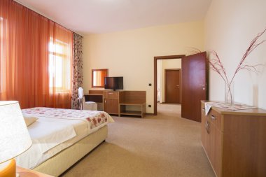 Zarif otel yatak odası iç