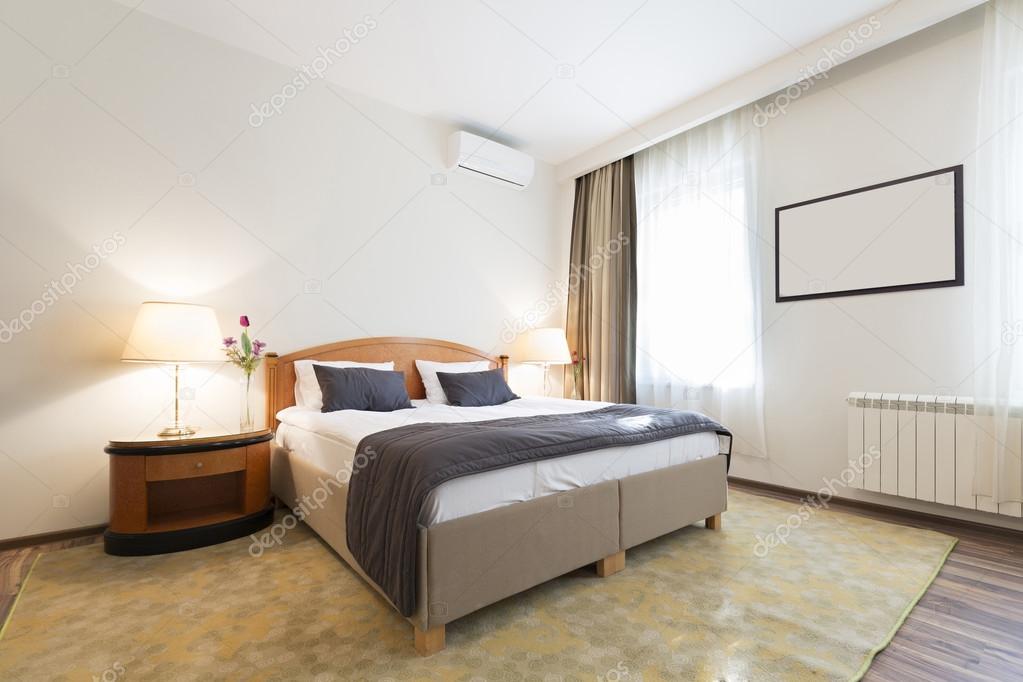 Interior of a hotel room in the morning Stock Photo by ©rilueda 98304928