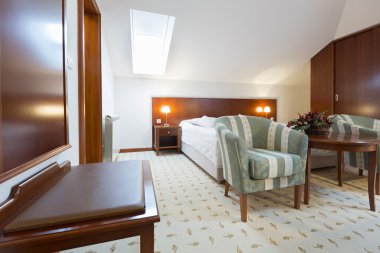 Yatak odası iç loft daire