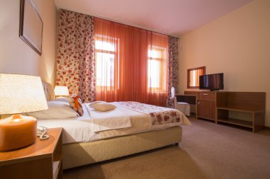 Zarif otel yatak odası iç