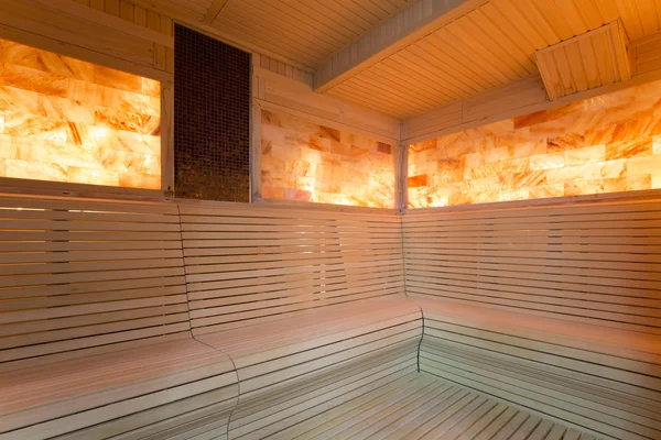 Interior of a salt room at spa center — Stock Photo, Image