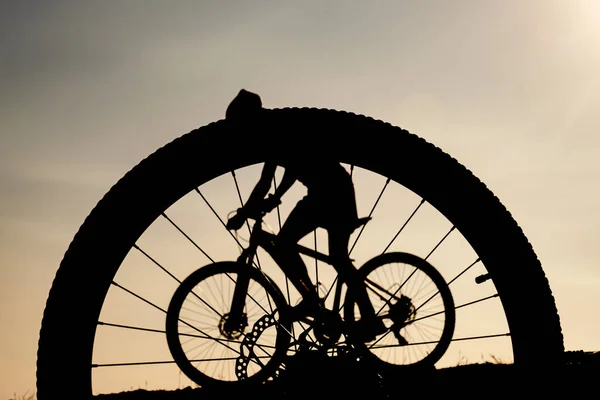 Das Konzept Von Radfahren Sport Und Spaß Der Natur — Stockfoto