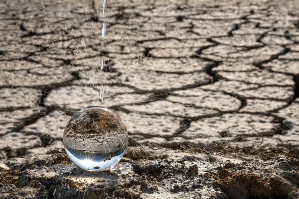 Ekologické Problémy Sucho Desertifikace Žízeň Znečištění Naší Země Špatné Scénáře — Stock fotografie