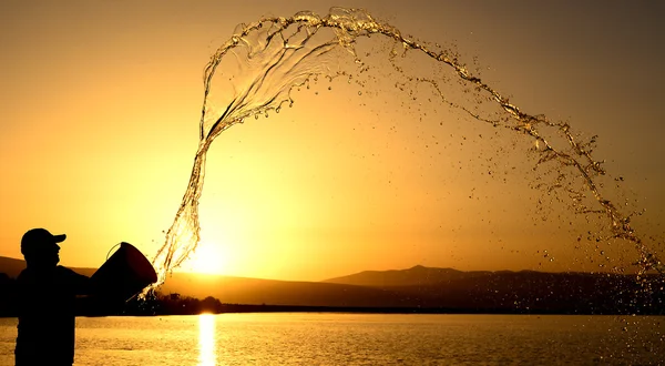 Bedeutung von Wasser und Wasserspaß — Stockfoto