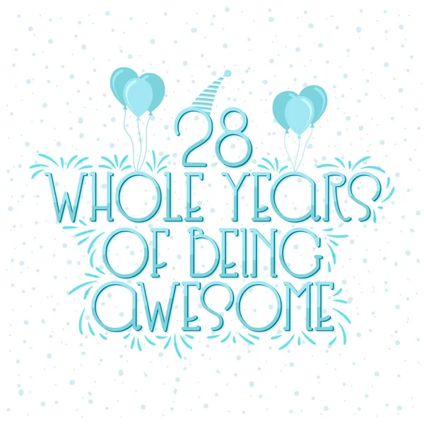 Happy 28th Birthdayストックベクター ロイヤリティフリーhappy 28th Birthdayイラスト ページ 2 Depositphotos