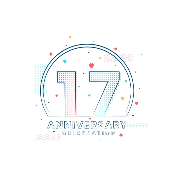 Jahre Jubiläumsfeier Modern Anniversary Design — Stockvektor