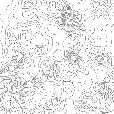 Topografik harita arkaplanı. Soyut vektör çizimi. Izgara haritası.